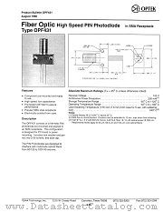 OPF431 datasheet pdf Optek Technology