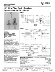 OPF562 datasheet pdf Optek Technology