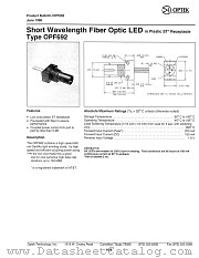 OPF692 datasheet pdf Optek Technology