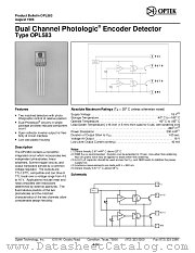 OPL583 datasheet pdf Optek Technology