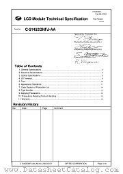 C-51452GNFJ-AA datasheet pdf Optrex Corporation