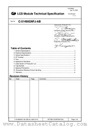 C-51496GNFJ-AB datasheet pdf Optrex Corporation