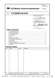 C-51505NFJ-SLW-AA datasheet pdf Optrex Corporation