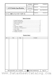 DMC16433N-SEW-B datasheet pdf Optrex Corporation