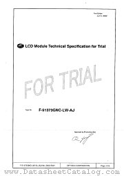 F-51373GNC-LW-AJ datasheet pdf Optrex Corporation