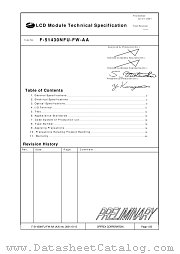 F-51430NFU-FW-AA datasheet pdf Optrex Corporation