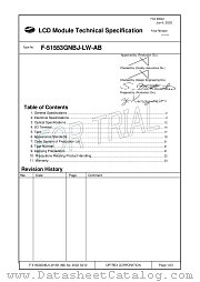 F-51553GNBJ-LW-AB datasheet pdf Optrex Corporation