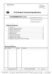 T-51638D084-FW-A-AA datasheet pdf Optrex Corporation