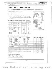 2SD1265A datasheet pdf Panasonic