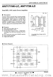 AN7173K-LC datasheet pdf Panasonic
