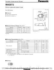 MA2Z357J datasheet pdf Panasonic
