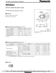 MA2Z360J datasheet pdf Panasonic