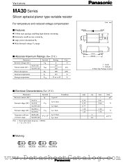 MA3Z030W datasheet pdf Panasonic