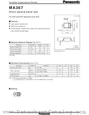MA3Z367 datasheet pdf Panasonic