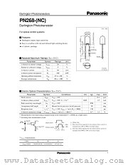 PN268-(NC) datasheet pdf Panasonic