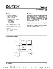 PDM31256SA20SOTY datasheet pdf PARADIGM
