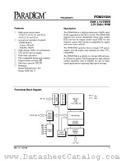 PDM31564SA20T datasheet pdf PARADIGM