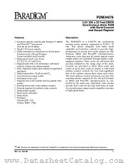 PDM34078SA12TQA datasheet pdf PARADIGM