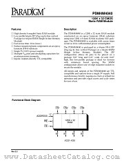 PDM4M4040S12M datasheet pdf PARADIGM