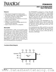 PDM4M4050S15M datasheet pdf PARADIGM