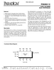 PDM4M4110S20Z datasheet pdf PARADIGM