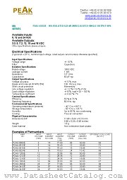 P2AU-1215E datasheet pdf PEAK electronics