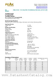 P6BU-0515Z datasheet pdf PEAK electronics