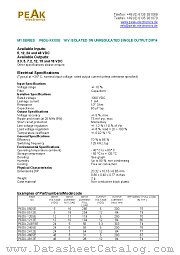 P6DU-0505E datasheet pdf PEAK electronics