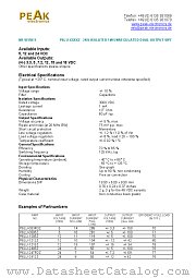 P6LU-1215Z datasheet pdf PEAK electronics