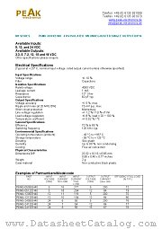 P6MU-2412EH40 datasheet pdf PEAK electronics