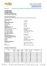 P7BU-0512E datasheet pdf PEAK electronics