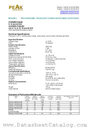 P8SG-0505EH30M datasheet pdf PEAK electronics