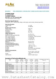 P8SG-2415ZH52M datasheet pdf PEAK electronics