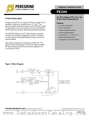 PE3240-12 datasheet pdf Peregrine Semiconductor