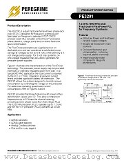 PE3291-11 datasheet pdf Peregrine Semiconductor