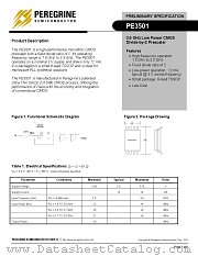 PE3501-00 datasheet pdf Peregrine Semiconductor