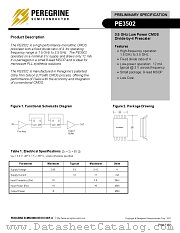 PE3502-22 datasheet pdf Peregrine Semiconductor