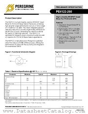 PE4122-22 datasheet pdf Peregrine Semiconductor