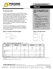 PE4124-22 datasheet pdf Peregrine Semiconductor