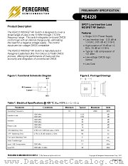 PE4220-21 datasheet pdf Peregrine Semiconductor