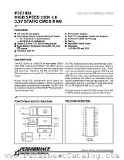 P3C1024 datasheet pdf Performance Semiconductor Corporation