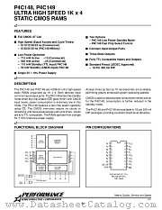 P4C148-20PC datasheet pdf Performance Semiconductor Corporation