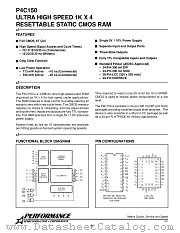 P4C150-10PC datasheet pdf Performance Semiconductor Corporation