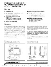 P4C169-20PC datasheet pdf Performance Semiconductor Corporation