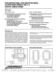 P4C198-20DM datasheet pdf Performance Semiconductor Corporation