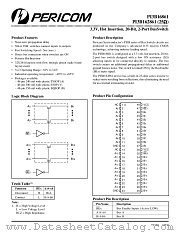 PI3B162861 datasheet pdf Pericom Technology
