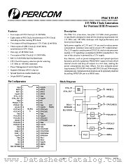 PI6C133-03V datasheet pdf Pericom Technology