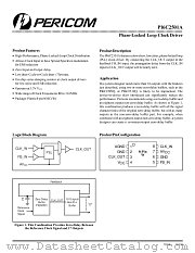 PI6C2501AW datasheet pdf Pericom Technology