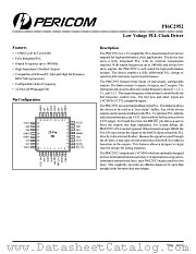 PI6C2952FB datasheet pdf Pericom Technology