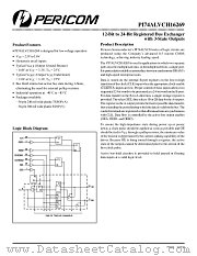 PI74ALVCH16269A datasheet pdf Pericom Technology